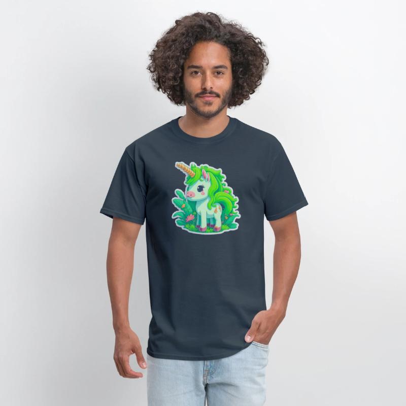Meadow of the Graceful and Mystical Green Unicorn