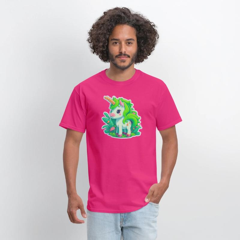 Meadow of the Graceful and Mystical Green Unicorn