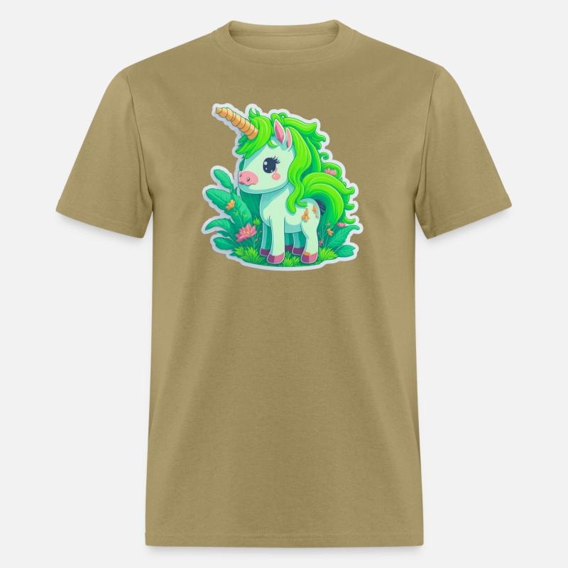 Meadow of the Graceful and Mystical Green Unicorn
