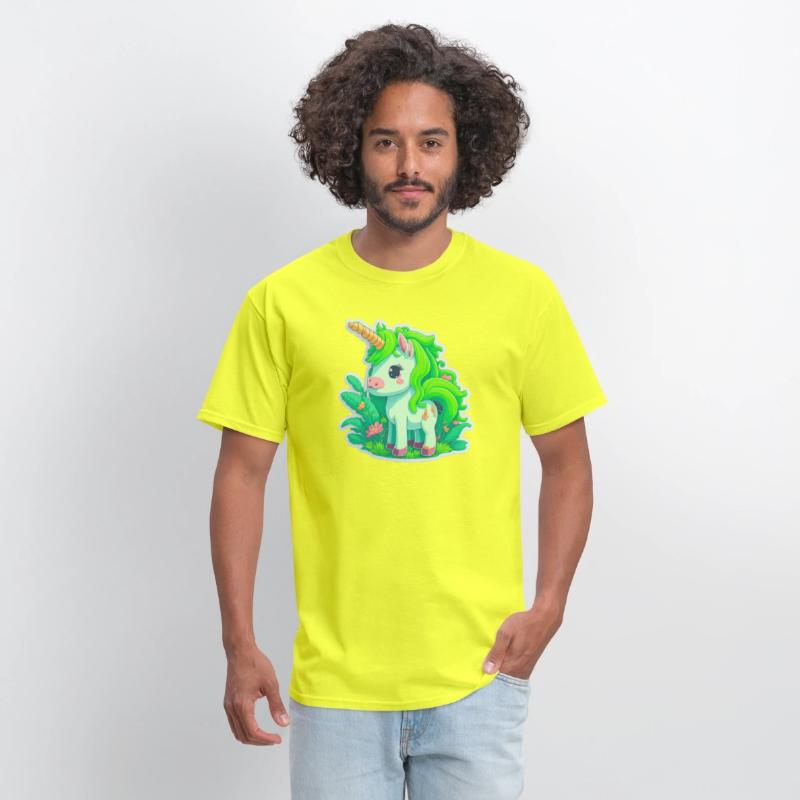 Meadow of the Graceful and Mystical Green Unicorn