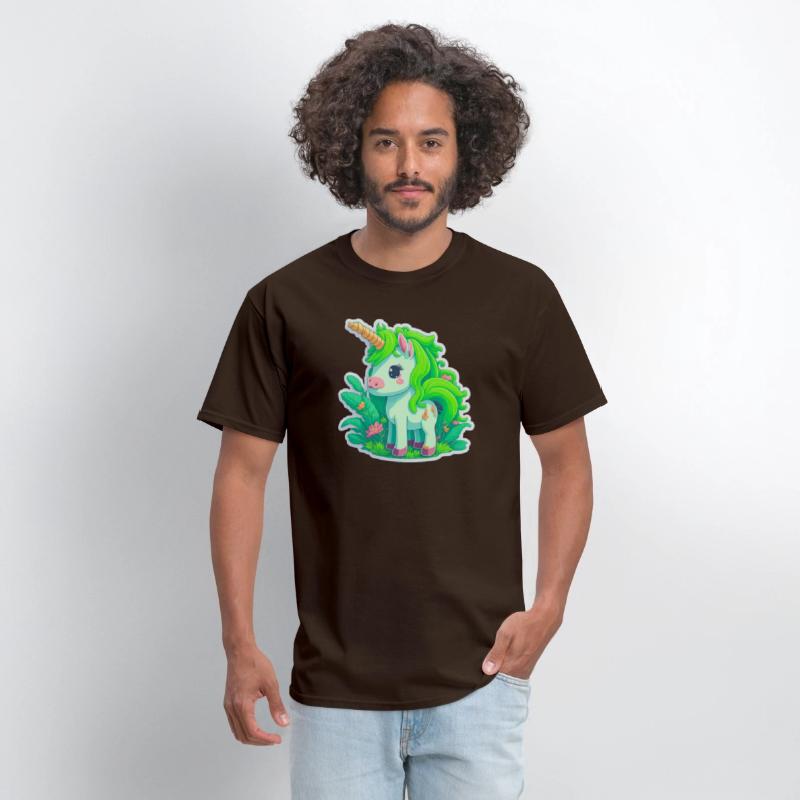 Meadow of the Graceful and Mystical Green Unicorn