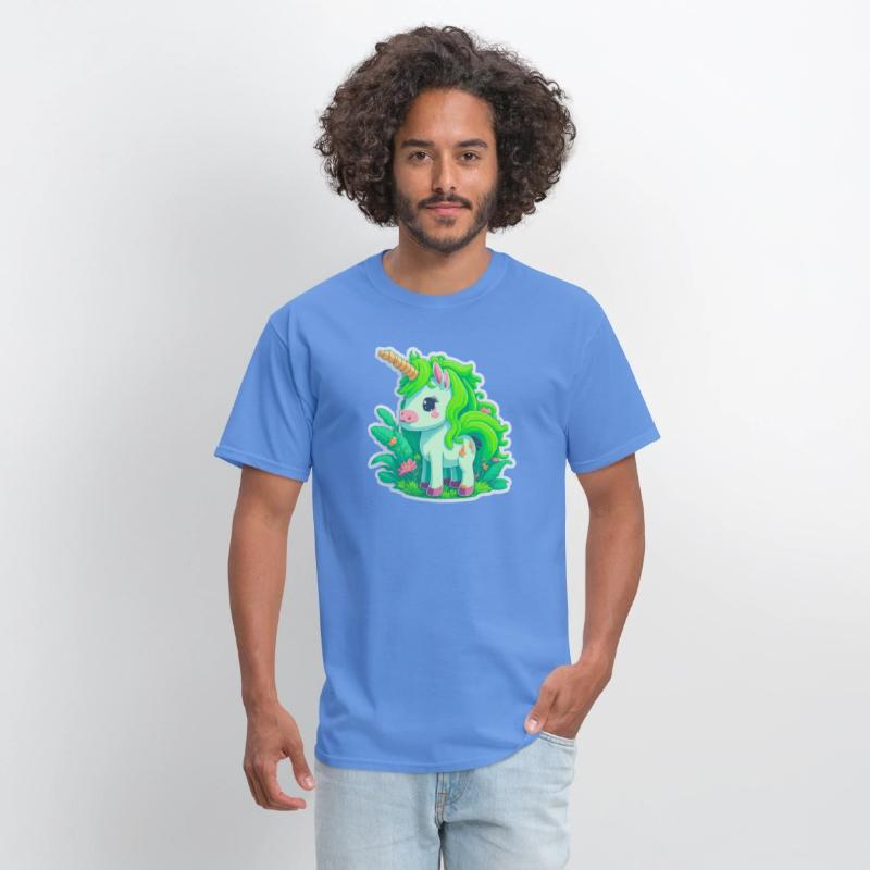 Meadow of the Graceful and Mystical Green Unicorn