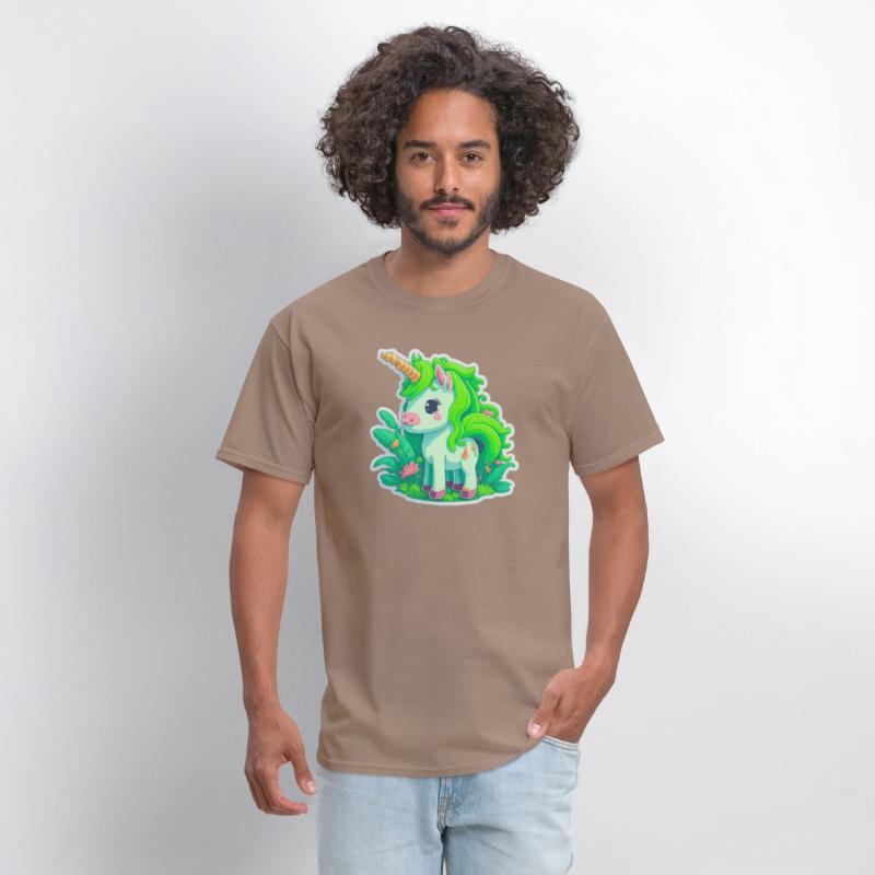 Meadow of the Graceful and Mystical Green Unicorn