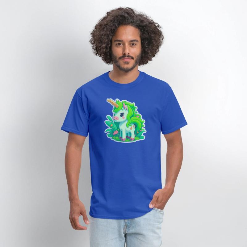 Meadow of the Graceful and Mystical Green Unicorn
