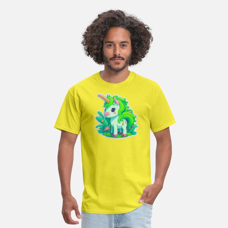 Meadow of the Graceful and Mystical Green Unicorn