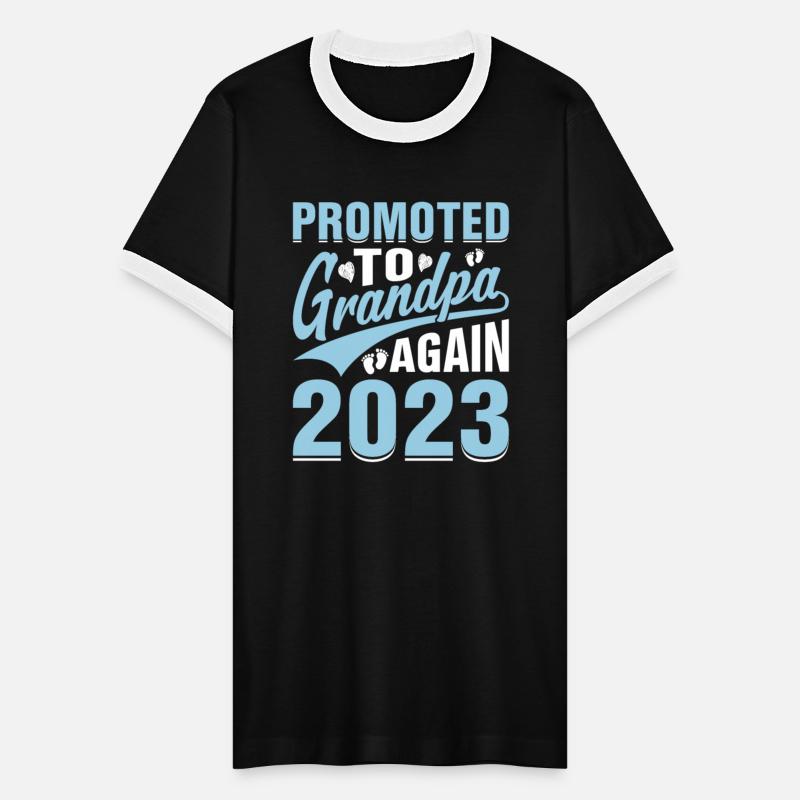 Men's Promoted To Grandpa Again Est 2023