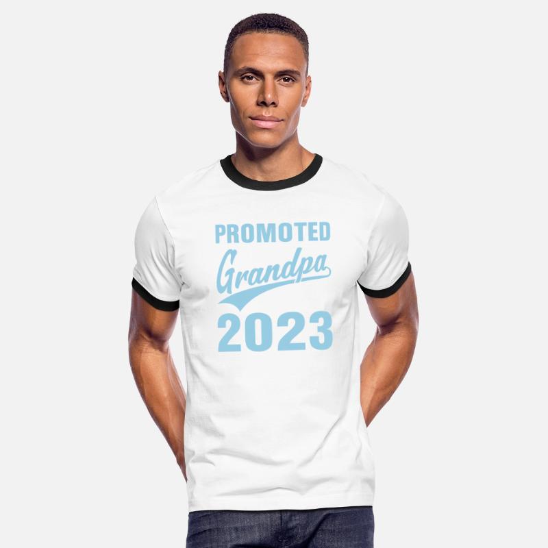 Men's Promoted To Grandpa Again Est 2023