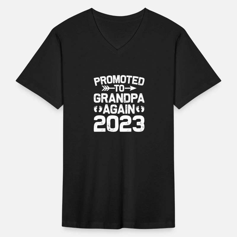 Men's Promoted To Grandpa Again Est 2023
