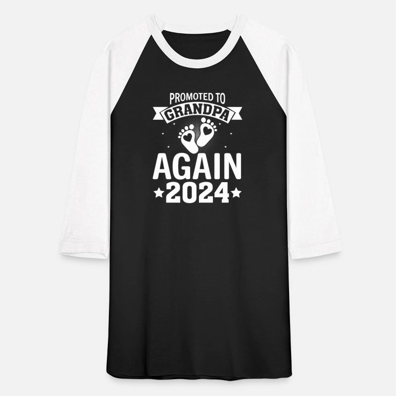 Men's Promoted To Grandpa Again Est 2024