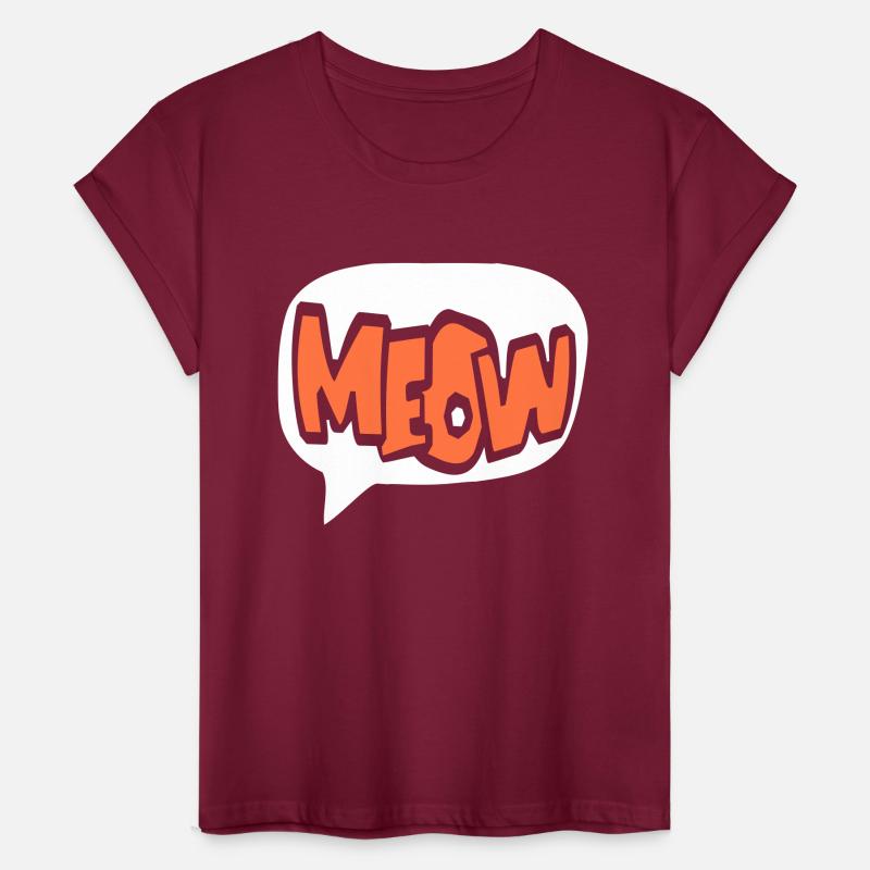 Meow Cat Speech Bubble Cartoon Text Quote Letters