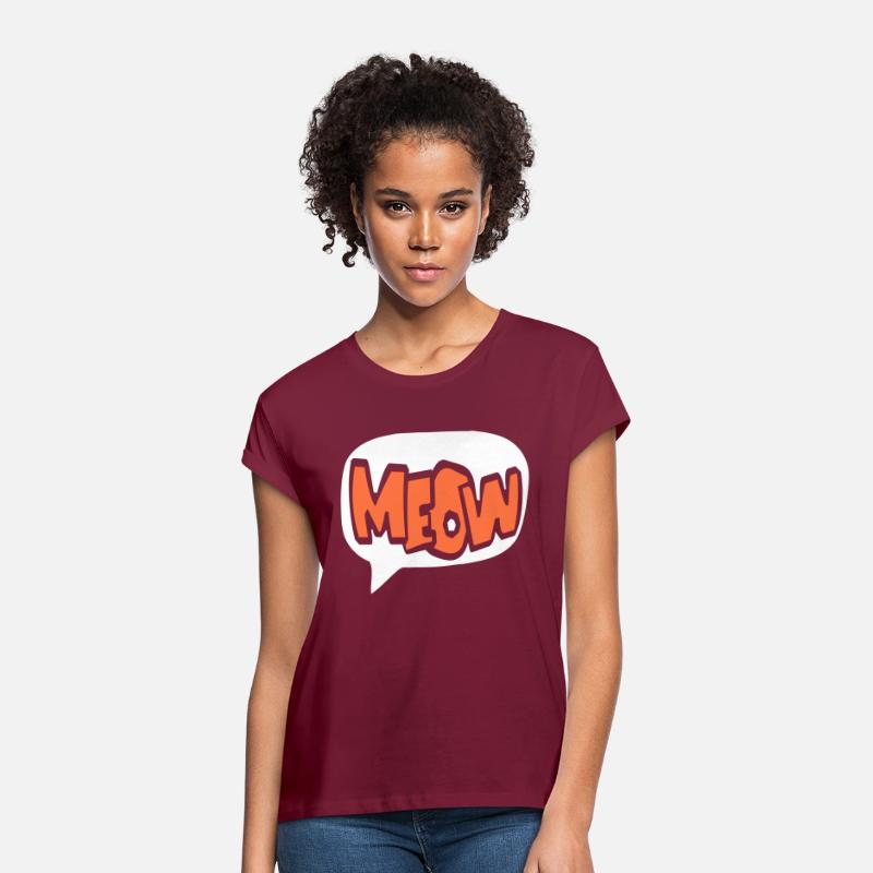 Meow Cat Speech Bubble Cartoon Text Quote Letters