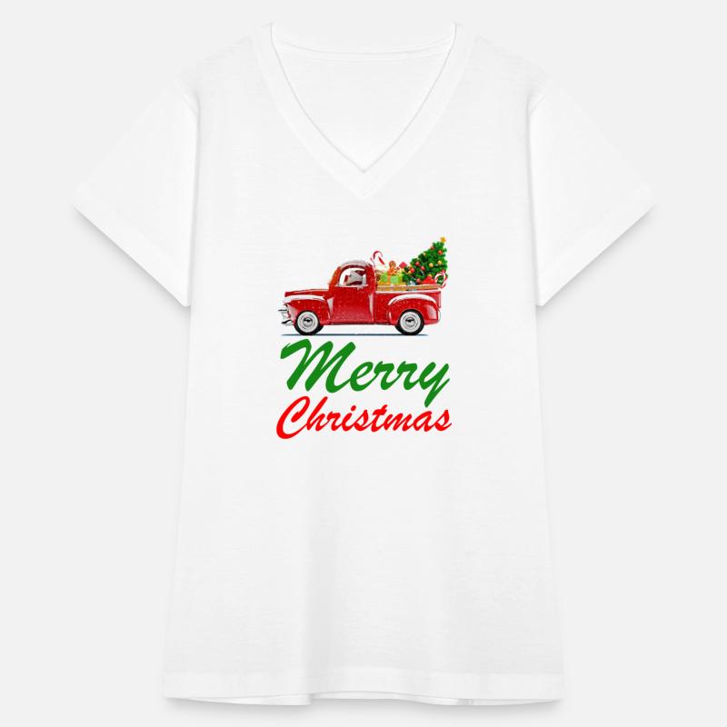 Merry Christmas Car With Christmas Tree Xmas Wear