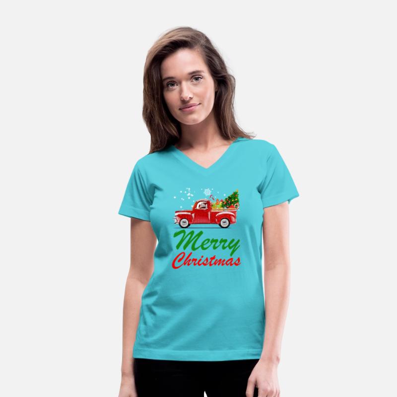 Merry Christmas Car With Christmas Tree Xmas Wear