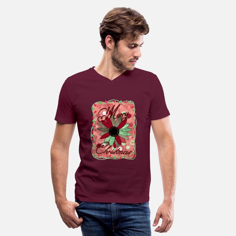 Merry Christmas Monogram Flower