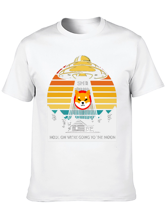 Shiba Inu Crypto HODL UFO T-Shirt