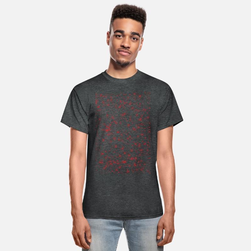 Minimalist pattern with red stars