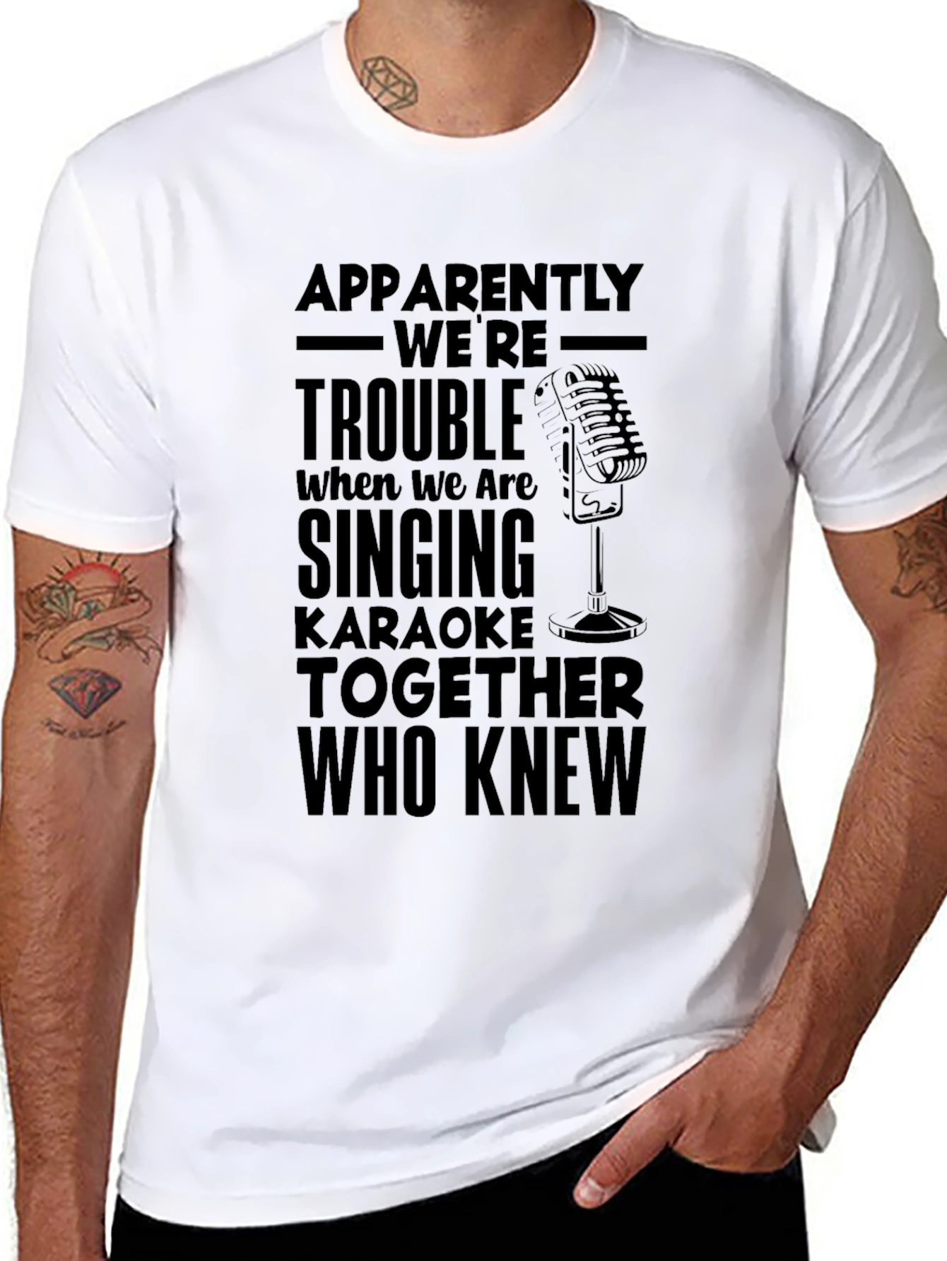 Karaoke Trouble Graphic Tee