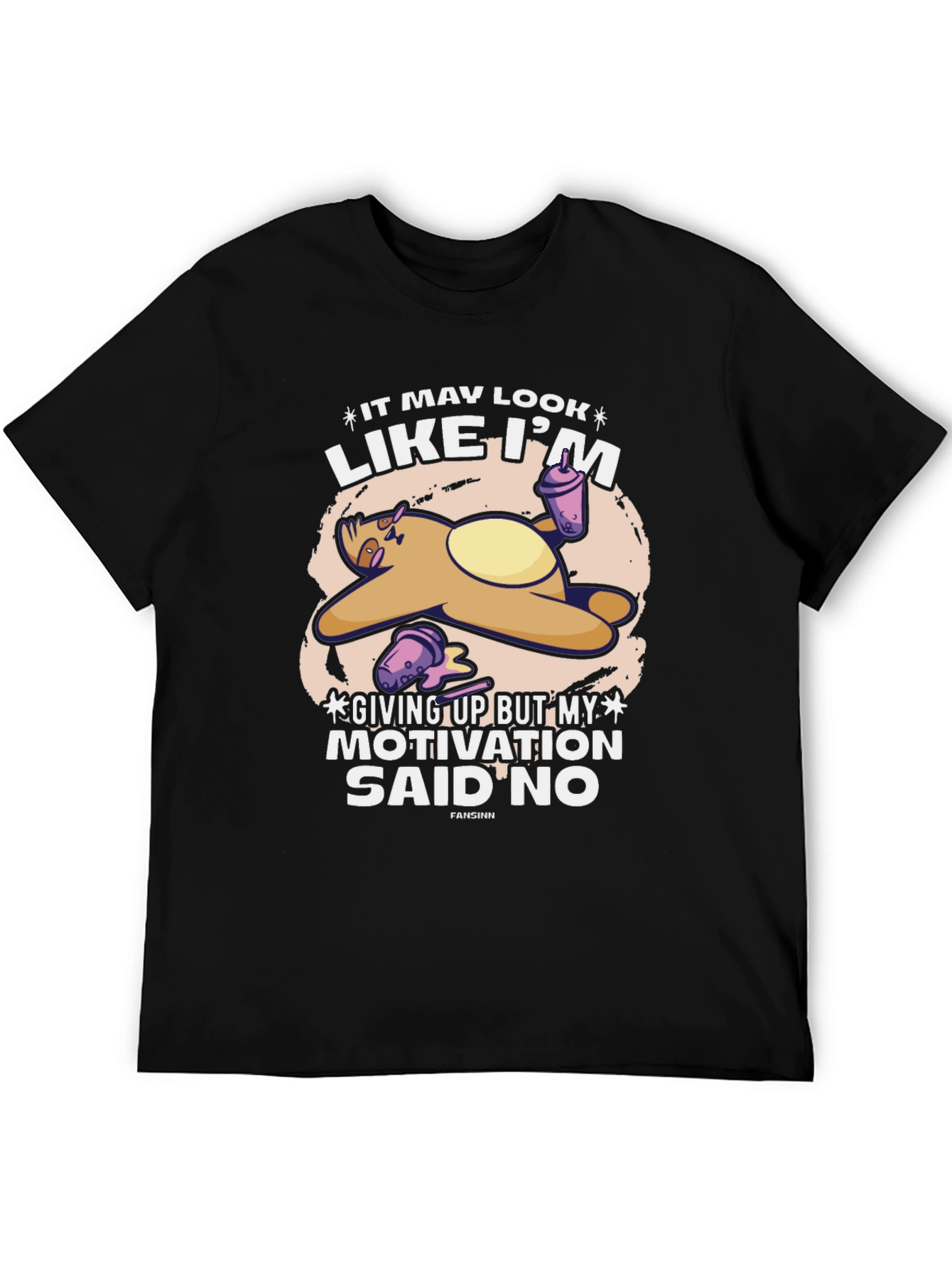 Lazy Sloth T-Shirt - Motivation Said No