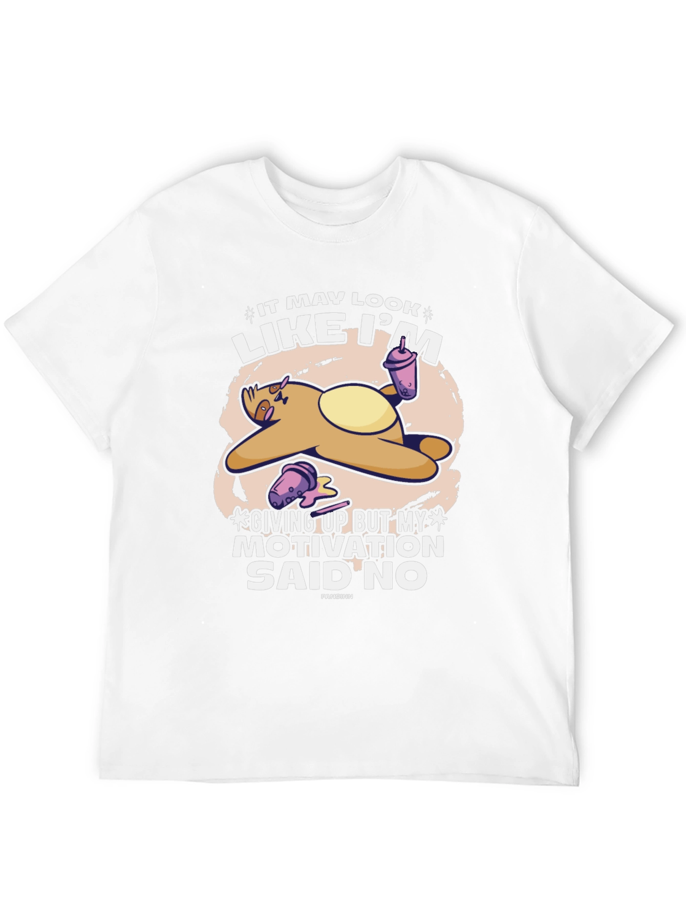 Lazy Sloth T-Shirt - Motivation Said No