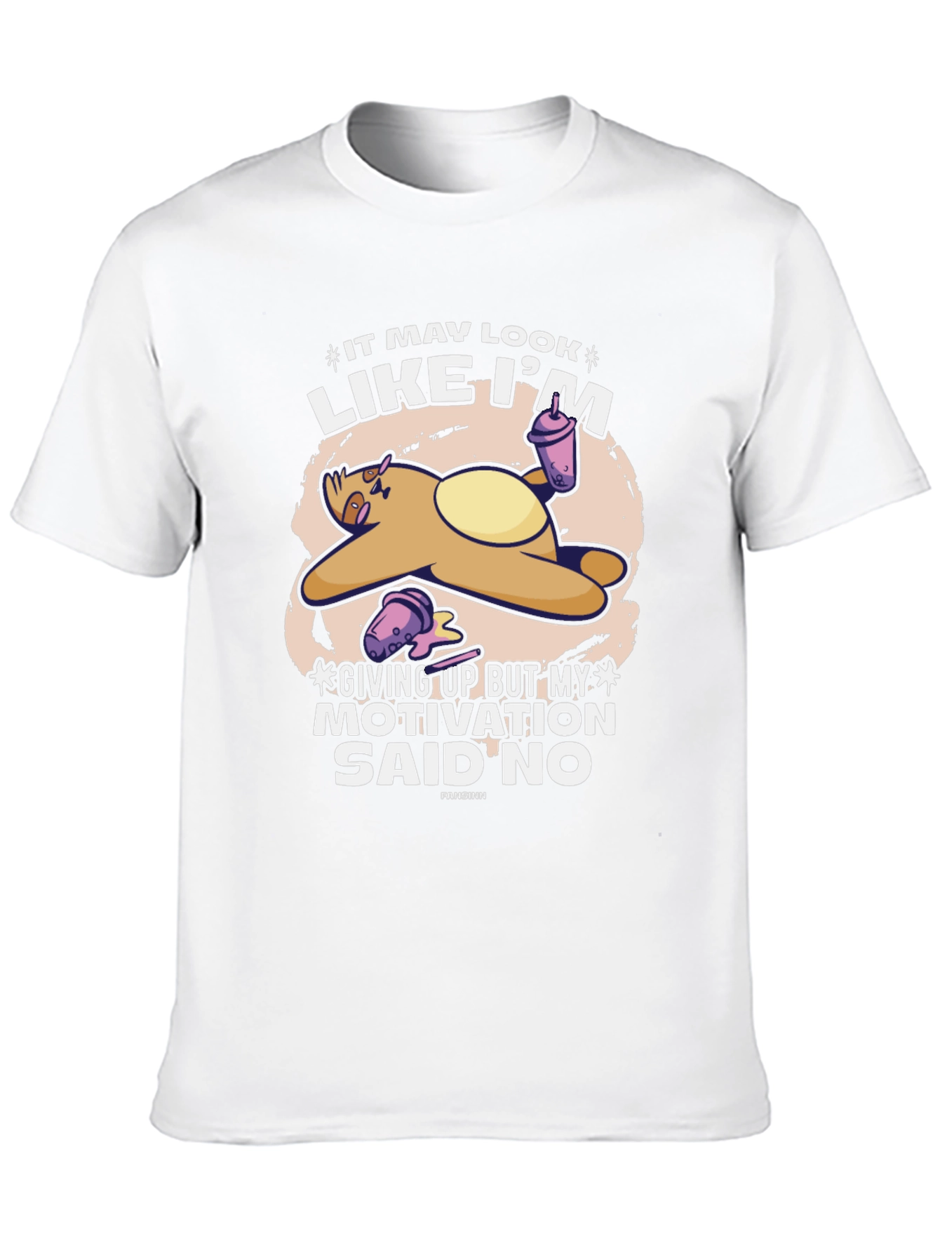 Lazy Sloth T-Shirt - Motivation Said No
