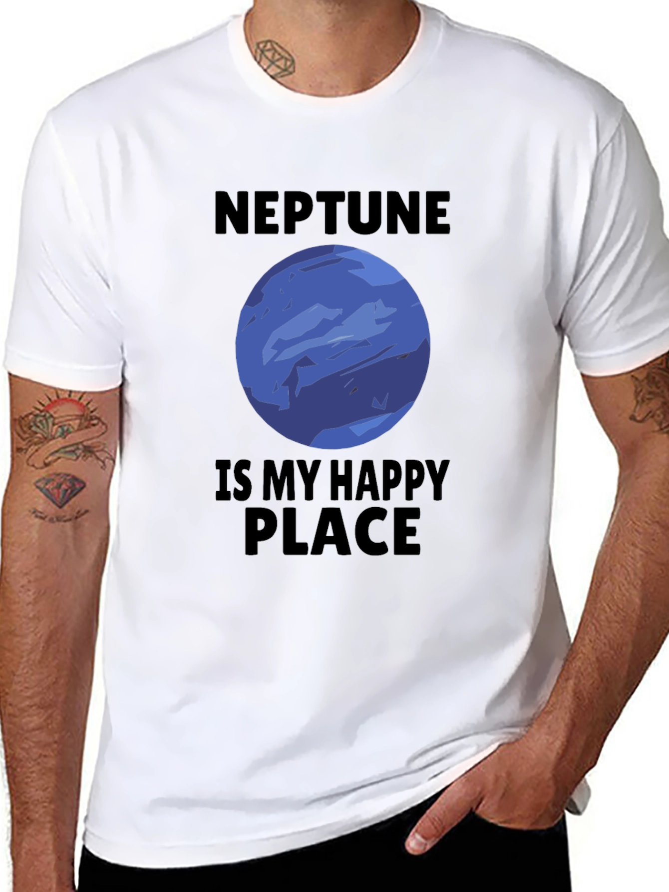 Neptune is My Happy Place Graphic T-Shirt