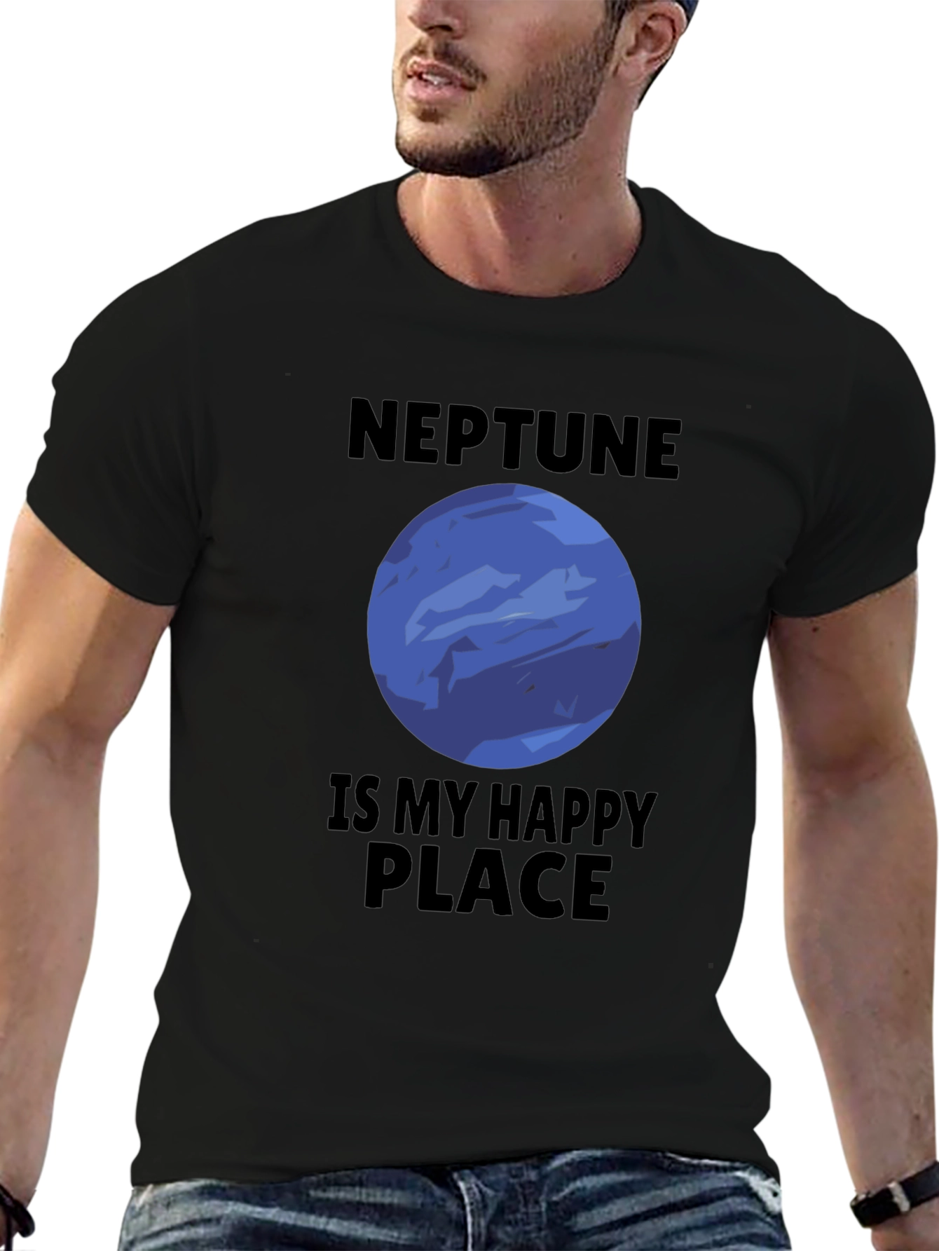 Neptune is My Happy Place Graphic T-Shirt