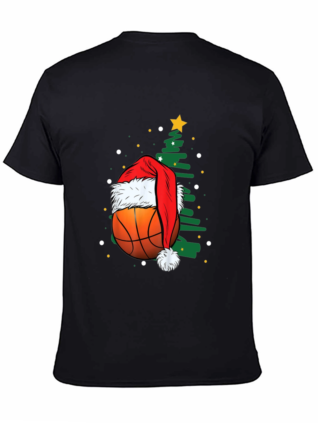 Festive Basketball Christmas T-Shirt