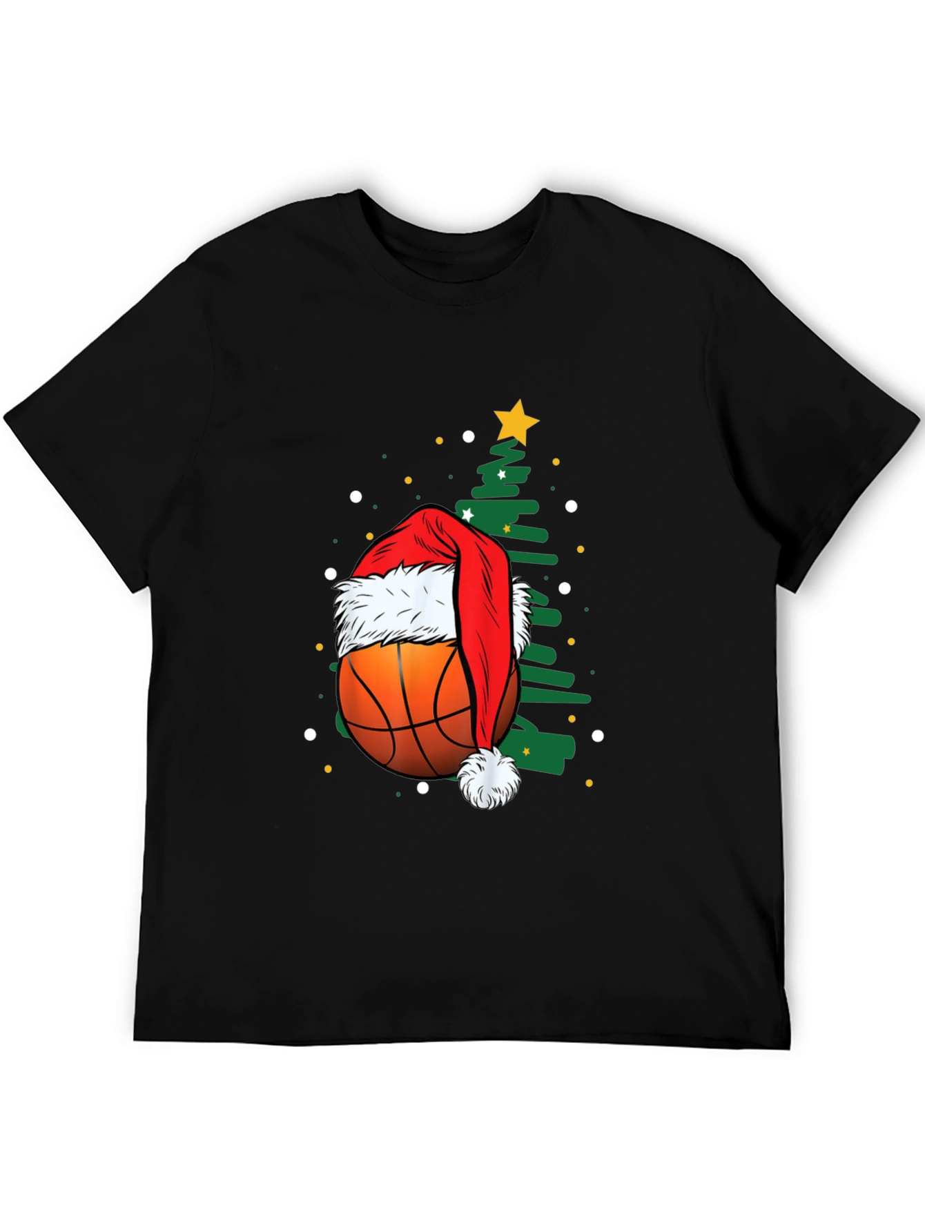 Festive Basketball Christmas T-Shirt