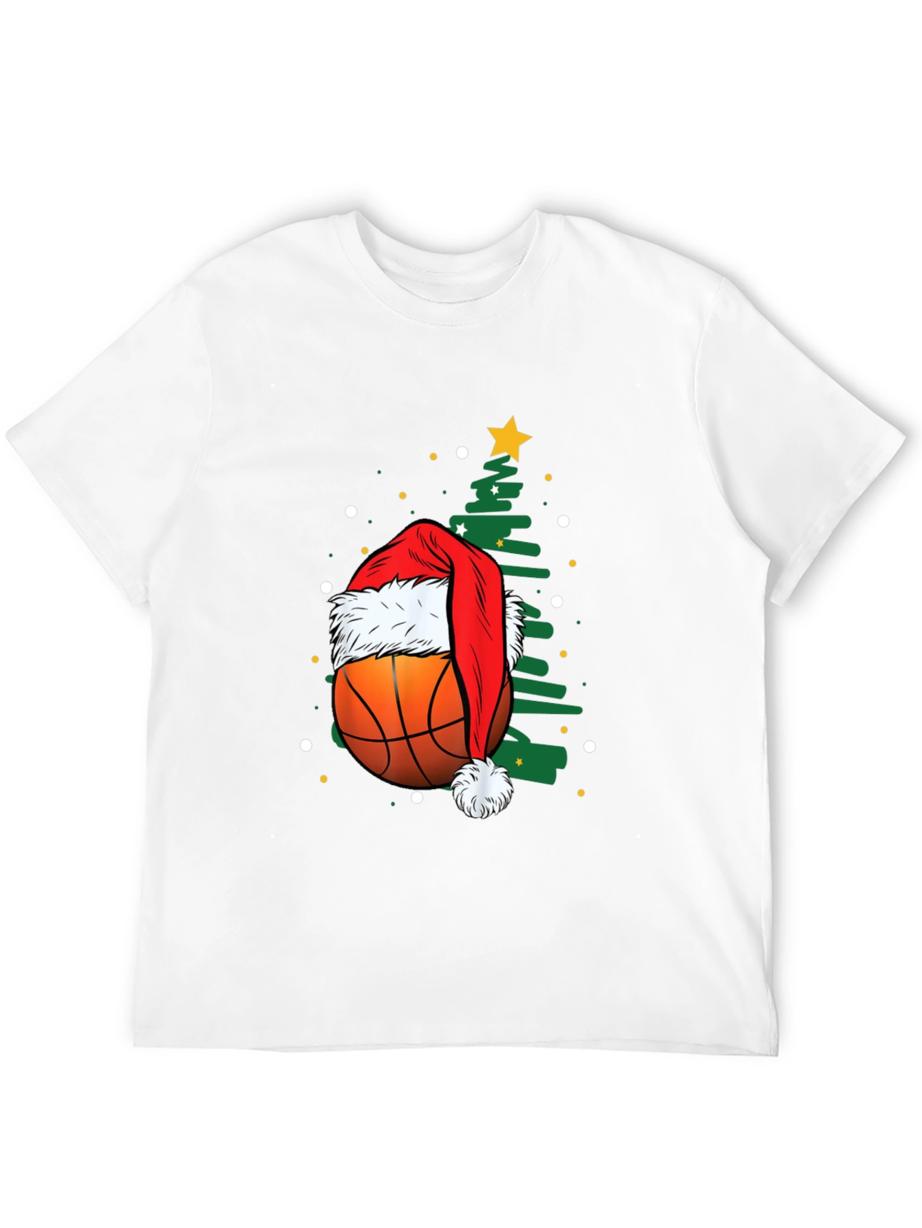 Festive Basketball Christmas T-Shirt
