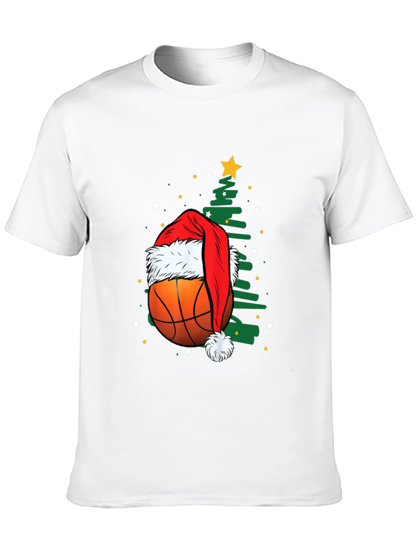 Festive Basketball Christmas T-Shirt