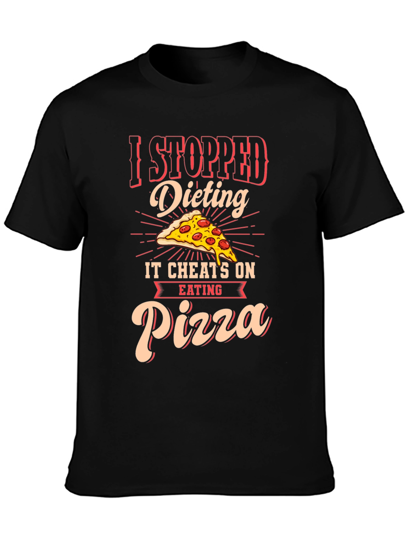 Funny Pizza Dieting T-Shirt