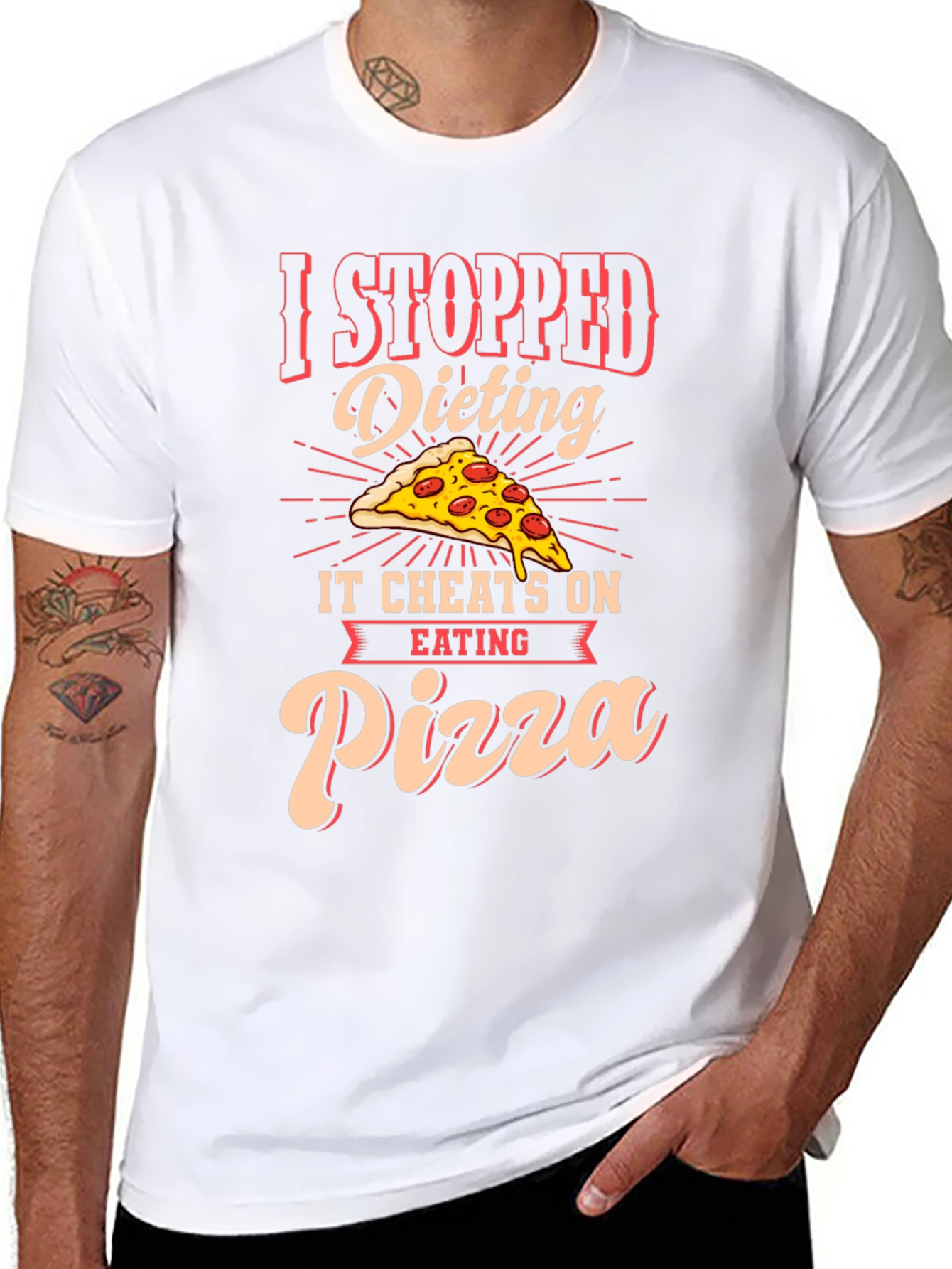 Funny Pizza Dieting T-Shirt