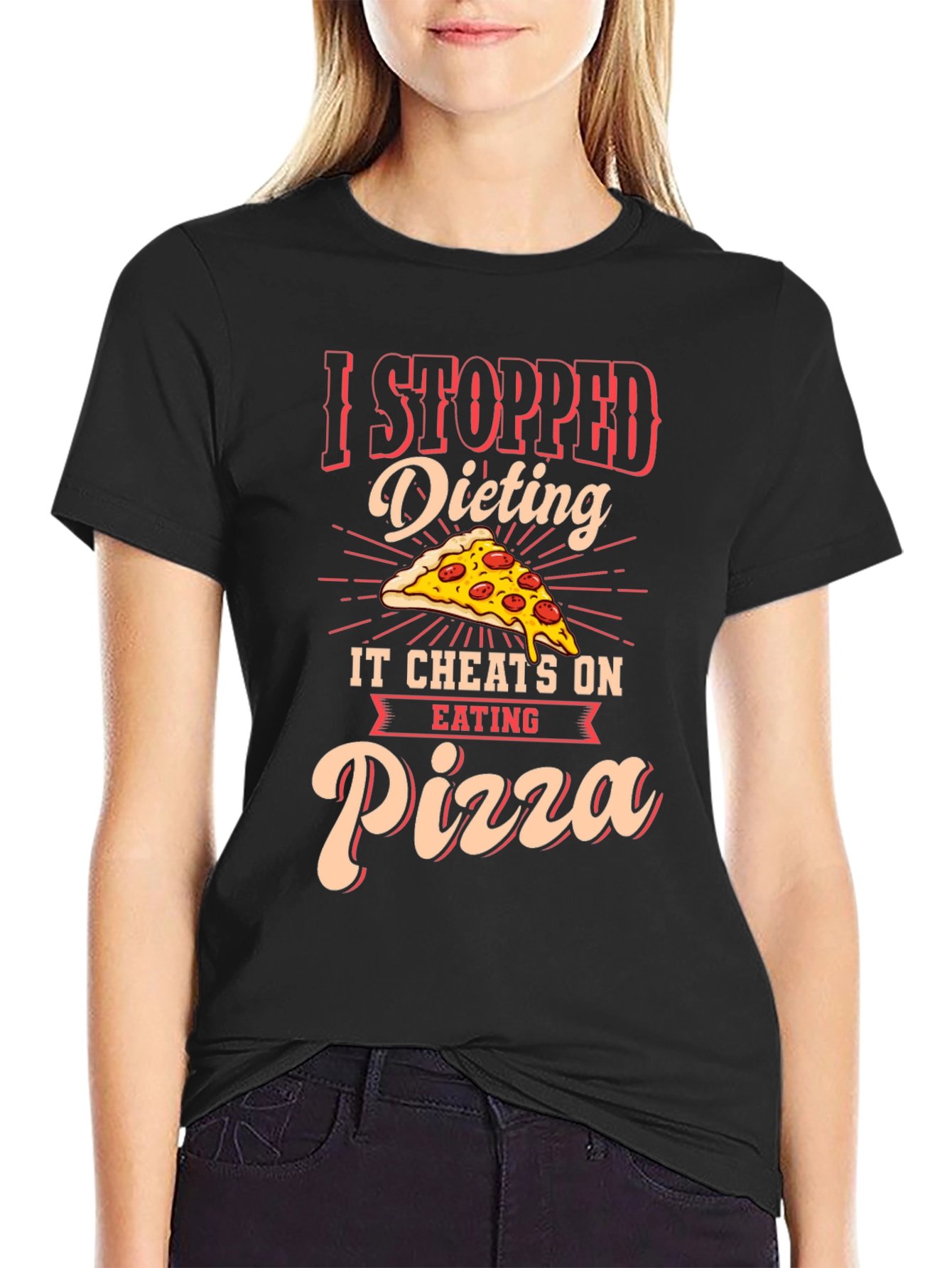 Funny Pizza Dieting T-Shirt