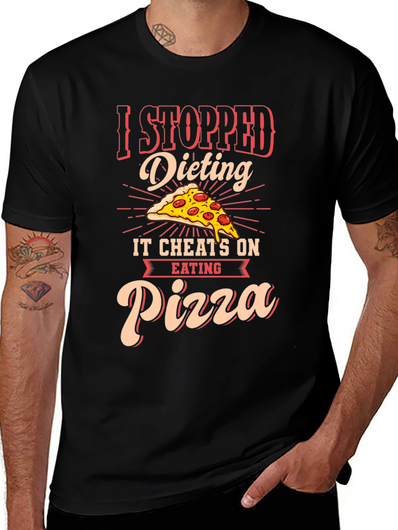 Funny Pizza Dieting T-Shirt