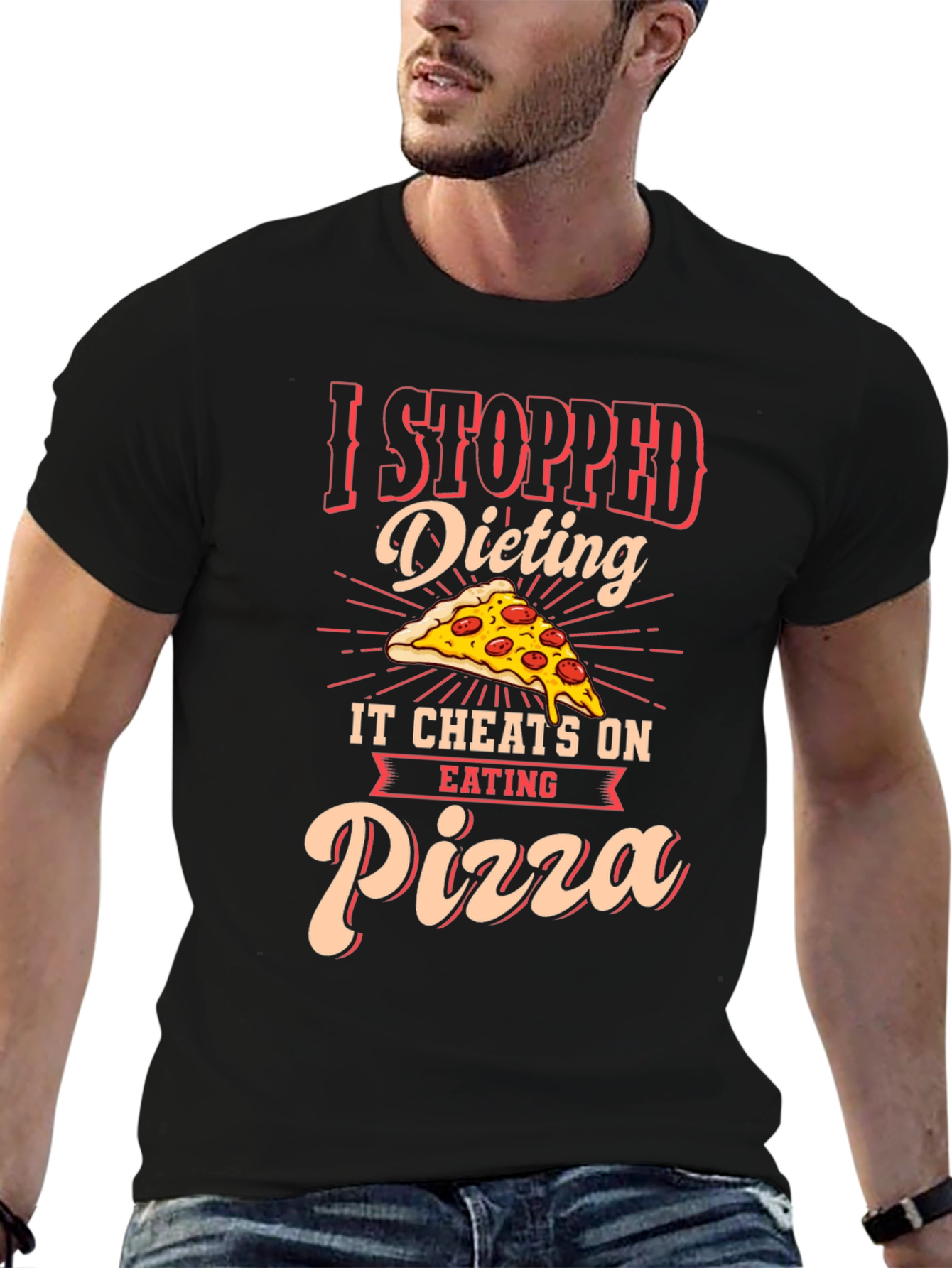 Funny Pizza Dieting T-Shirt