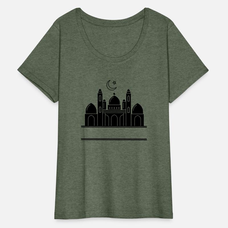 Mosque religious prayer house with text bar