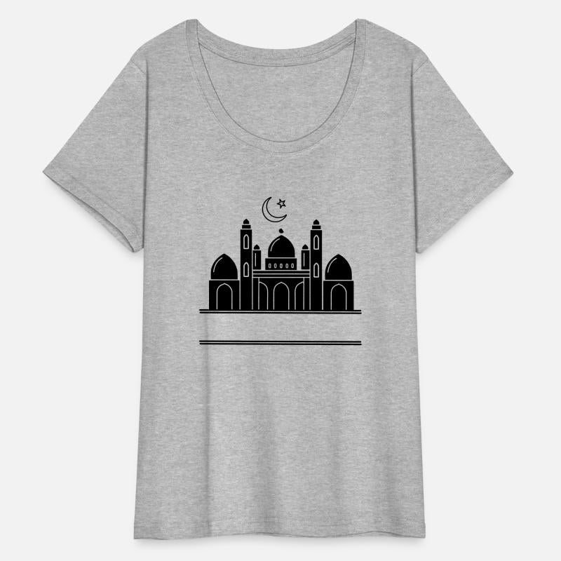 Mosque religious prayer house with text bar