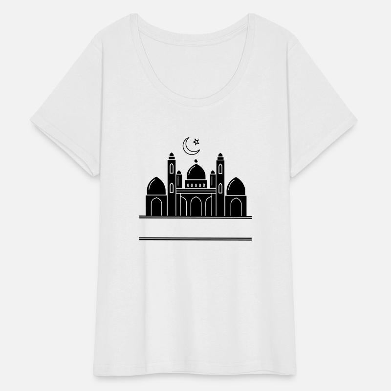Mosque religious prayer house with text bar