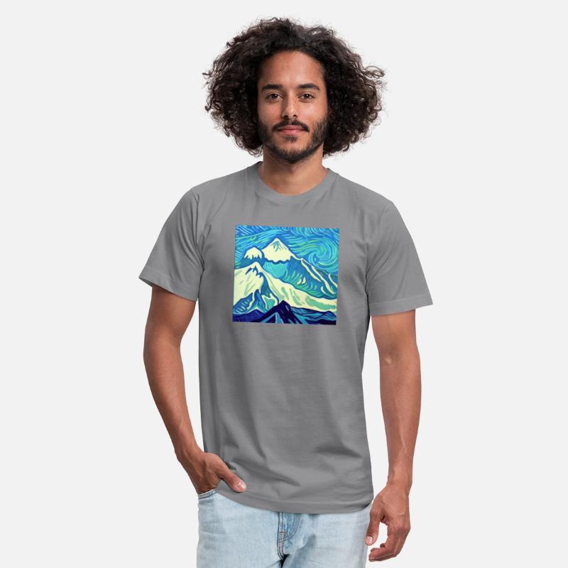 Mount Everest painting, Vincent van Gogh style