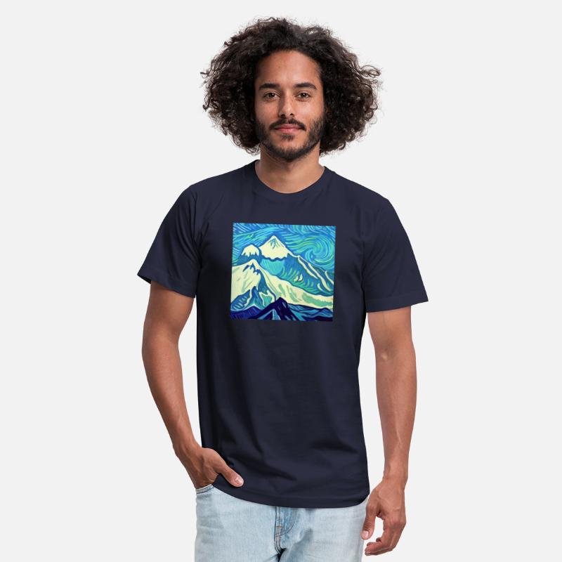 Mount Everest painting, Vincent van Gogh style