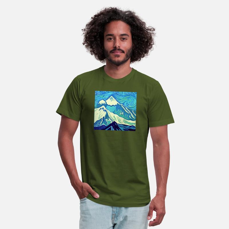 Mount Everest painting, Vincent van Gogh style