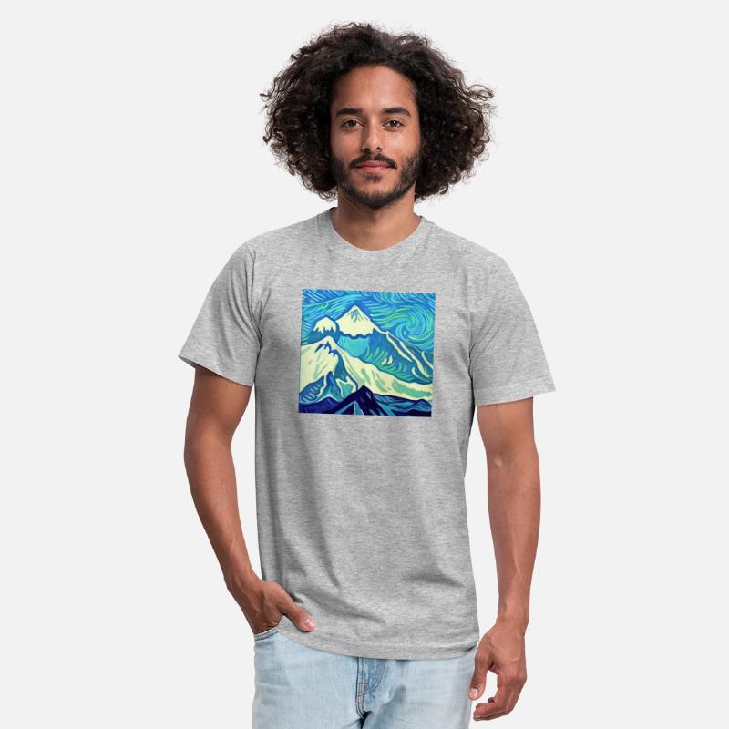 Mount Everest painting, Vincent van Gogh style