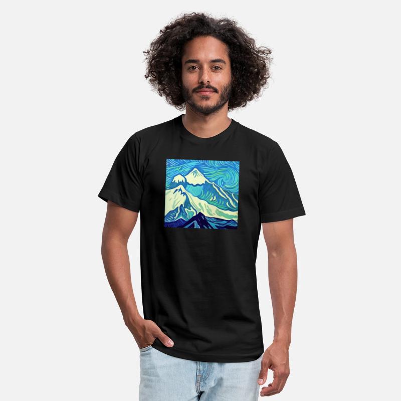 Mount Everest painting, Vincent van Gogh style