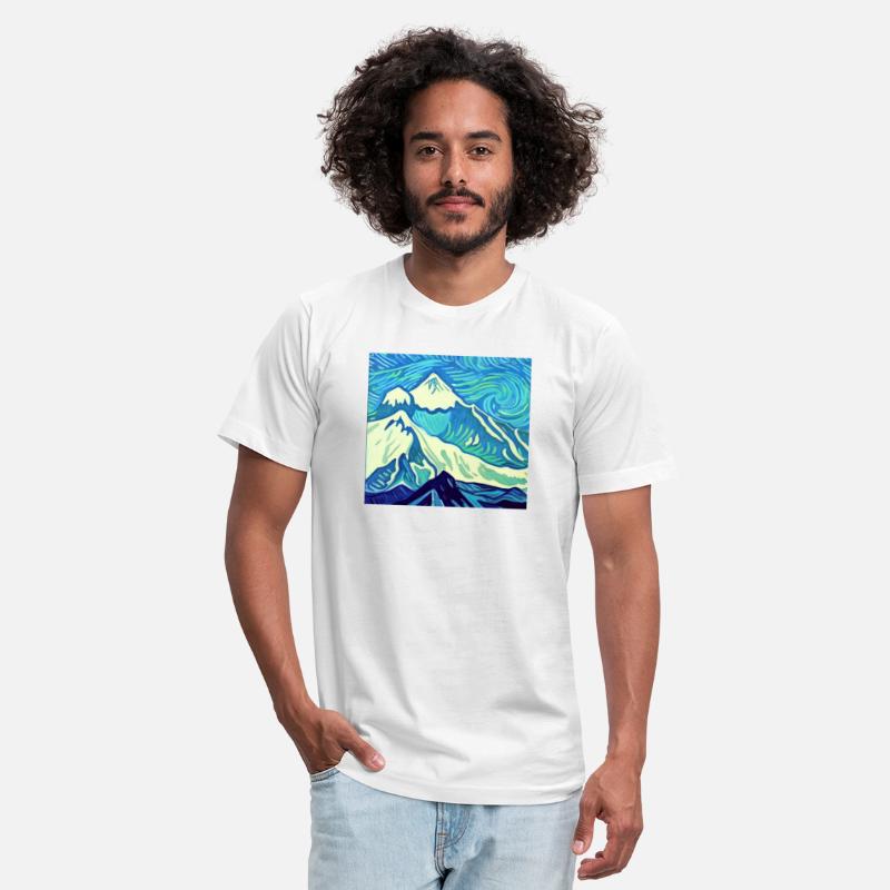 Mount Everest painting, Vincent van Gogh style
