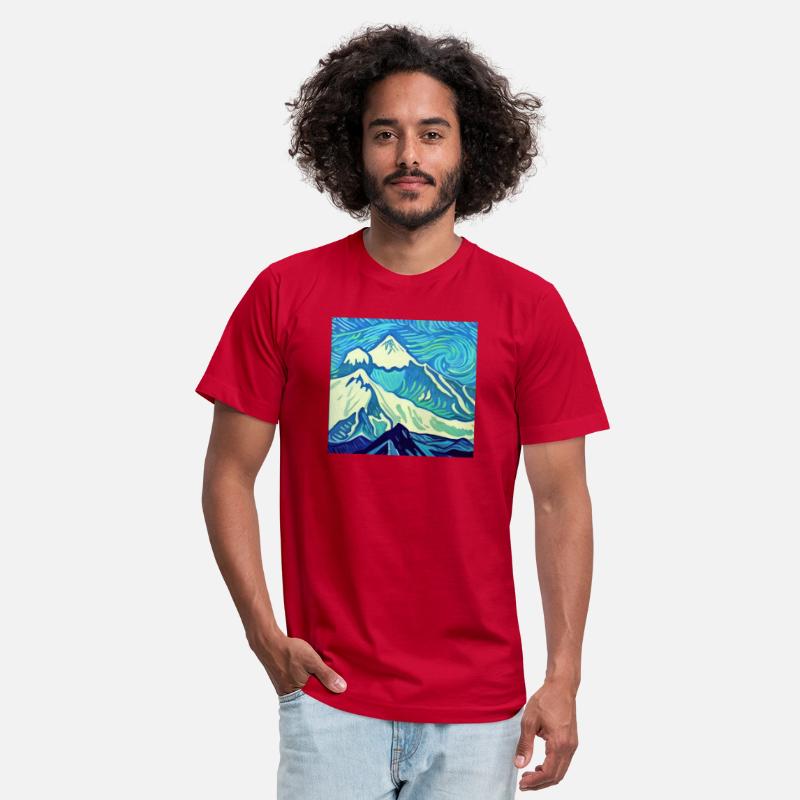 Mount Everest painting, Vincent van Gogh style
