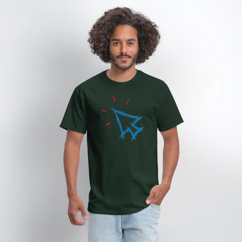 Mouse pointer cursor symbol, arrow, hand drawn.