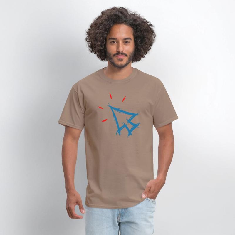Mouse pointer cursor symbol, arrow, hand drawn.