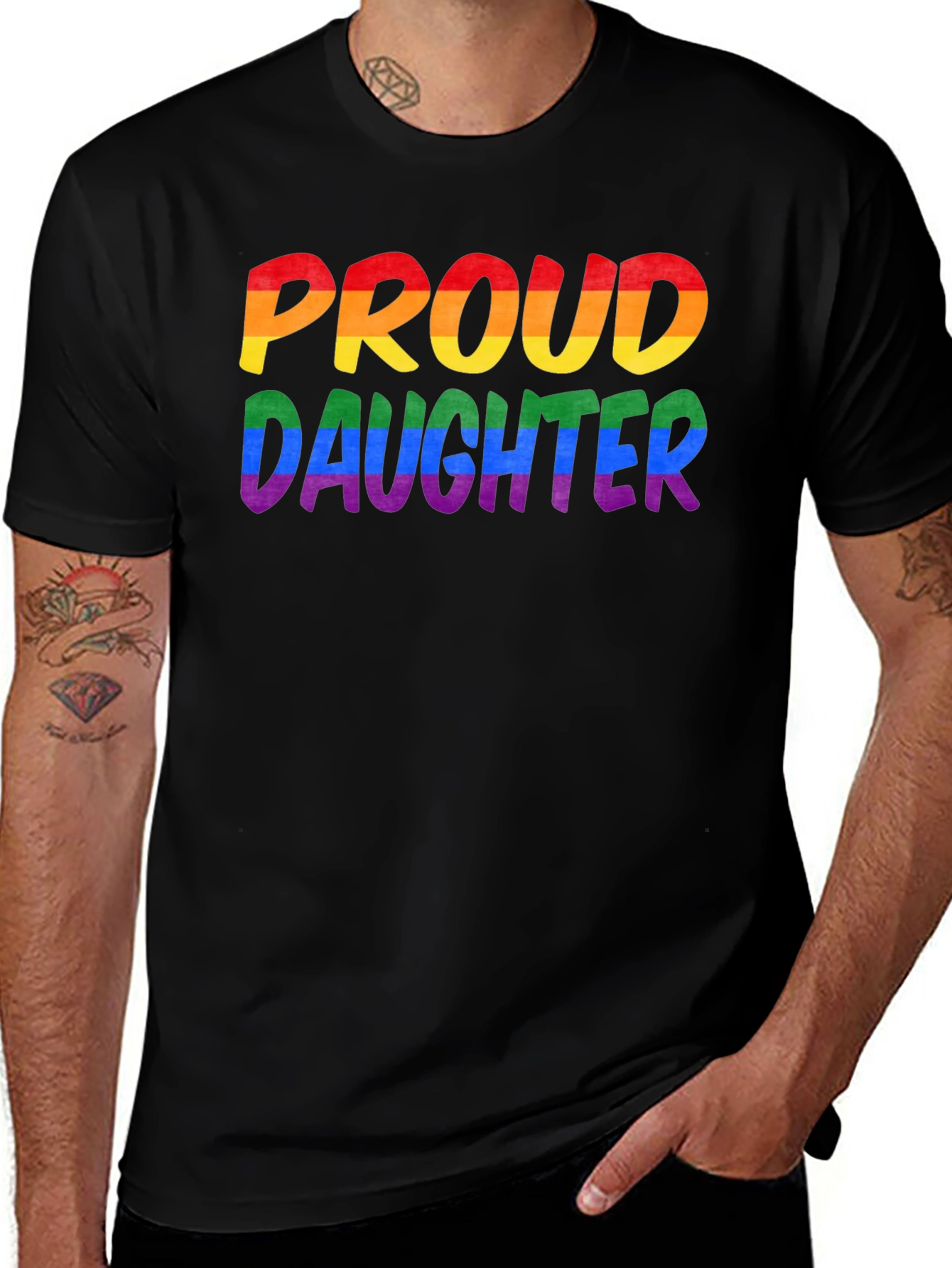 Proud Daughter LGBTQ+ Pride T-Shirt