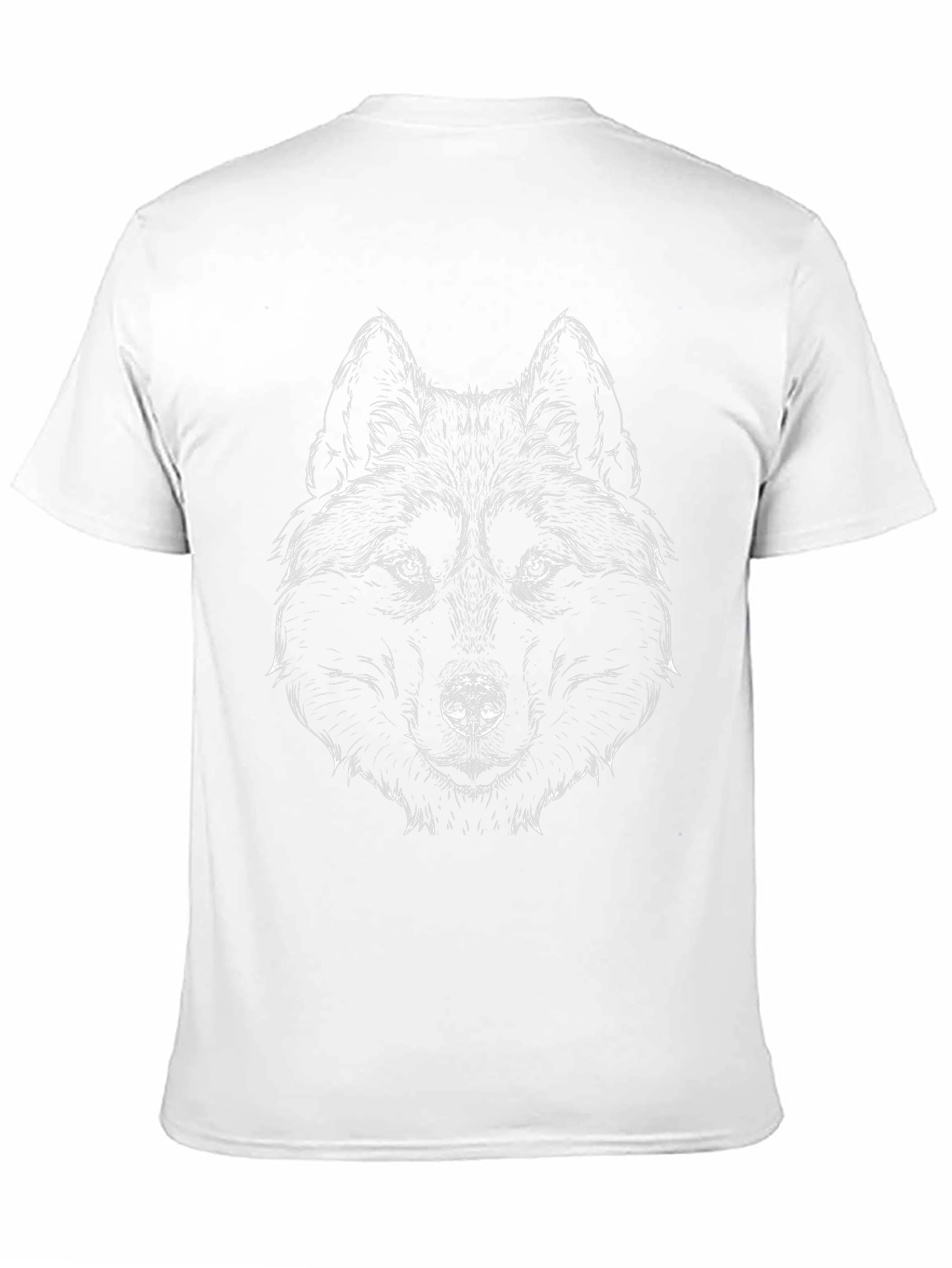 Wolf Graphic T-Shirt - Black Crew Neck Tee