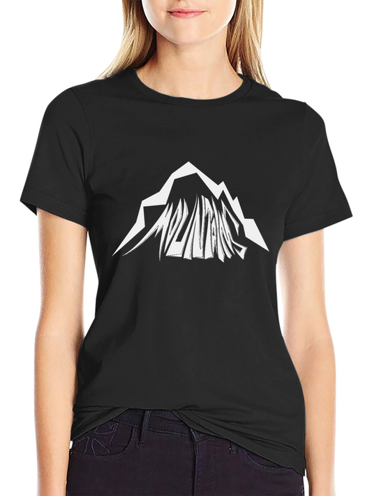 Mountains Graphic Black T-Shirt - Adventure Ready